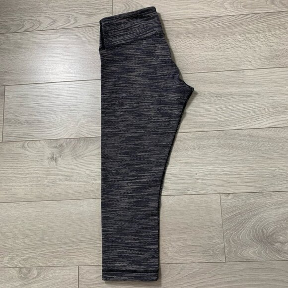 Lululemon Wunder Under Crop Space Black Cashew - Picture 5 of 14